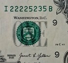 2021 GEORGE WASHINGTON ONE $1 DOLLAR BILL FANCY 5 OF A KIND TRINARY 22225235 — photo 3