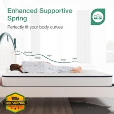 Novilla 6" Full Hybrid Mattress Bonnell Spring Cooling Medium Firm