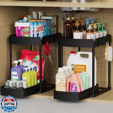 Ukeetap Multi-Purpose Pull-Out Storage Organizers, Under Sink/Cab