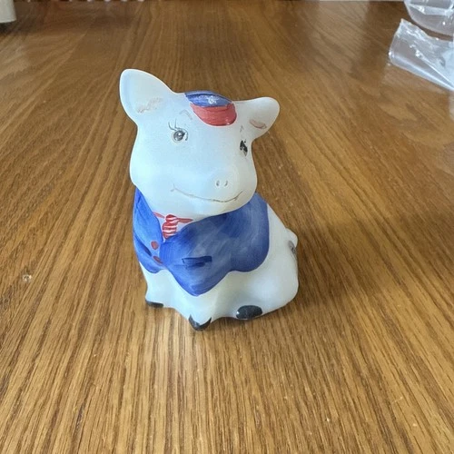 Fenton Hand Painted Pig QVC LE 26/250 Shelley’s Figurine RARE HTF. Piglet