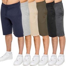 Kruze Mens Shorts 2 Pack Summer Comfortable Fleece Casual Half Pants