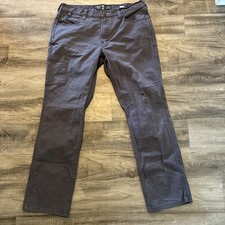 Ariat Rebar M4 Dark Gray Relaxed Straight Fit Work Pants Size 36/34
