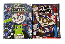 Tom Gates Book Bundle x2  - Top of the Class & What Monster. Like New
