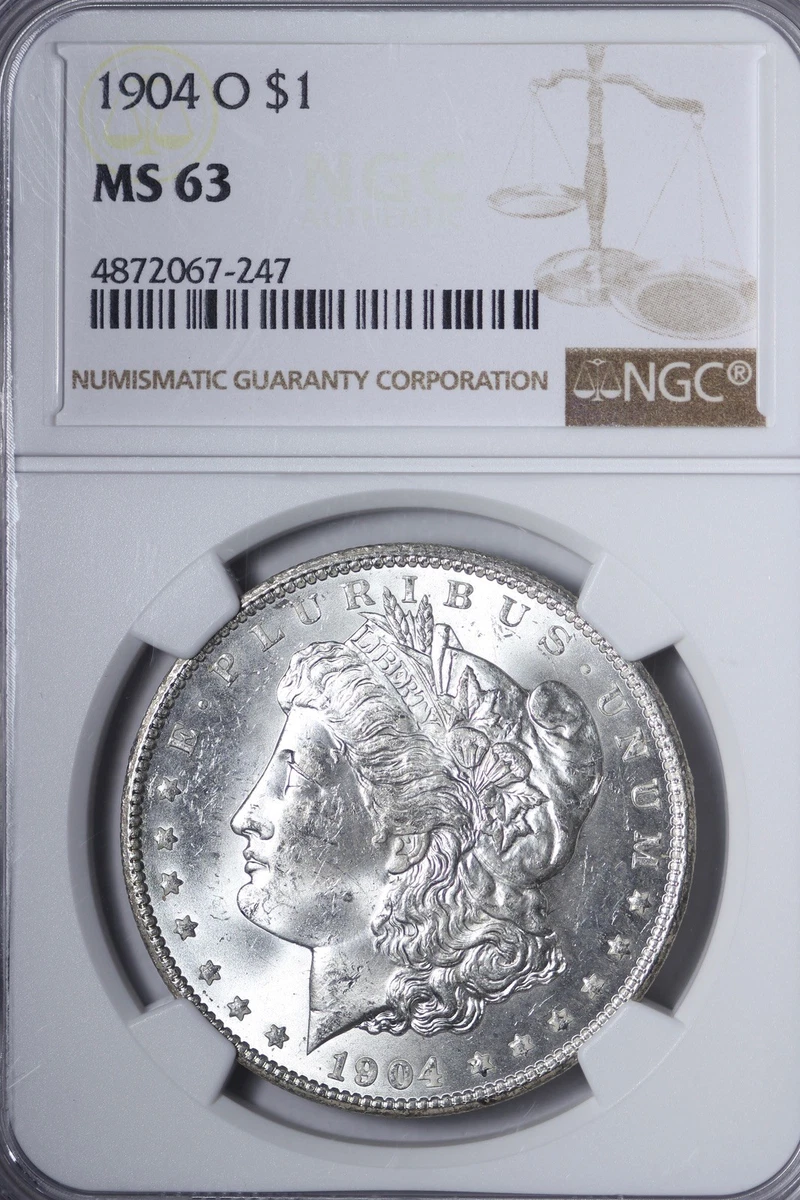 MS 63 Graded 1904 Year Morgan US Dollars (1878-1921) for sale | eBay