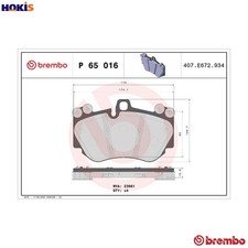 BRAKE PAD SET DISC BRAKE P 65 016 FOR AUDI LAMBORGHINI HURACAN/EVO/SPYDER 5.2L