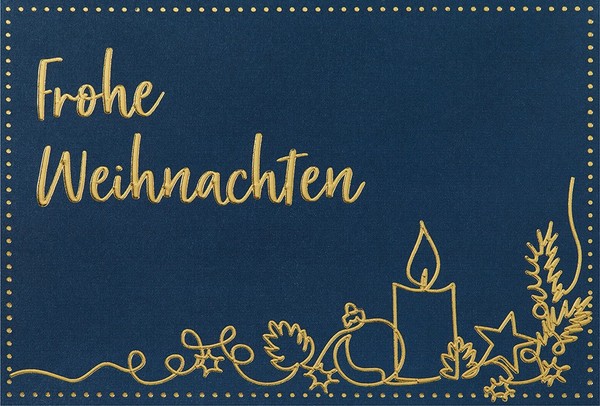 Weihnachten Unverpackte Weihnachtskarten Mit Briefumschlag Frohe Weihnachten Ker-image