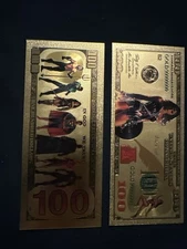 Gold Foil Wonder Woman Style $100 Bill - Novelty Collectible Note