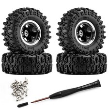 4pcs Aluminum 0.7 Beadlock Wheel Rims Tires Set For 130 Axial Scx30 Rc Crawler 4pcs Aluminum 0.7 Beadlock Wheel Rims Tires Set For 130 Axial Scx30 Rc Crawler