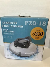 Cordless Pool Cleaner PZO-18 Dual Motor Strong Suction 120 Min -Parts Only *Read