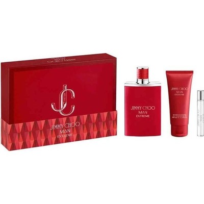 Jimmy Choo Man Extreme Eau De Parfum 3.4 Oz & Shower Gel 3 Pcs Gift Set For Men
