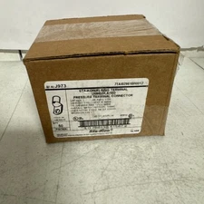 50pk Thomas & Betts J973 Sta-Kon 125 Navy 3/8" Tinned Copper Ring Terminal