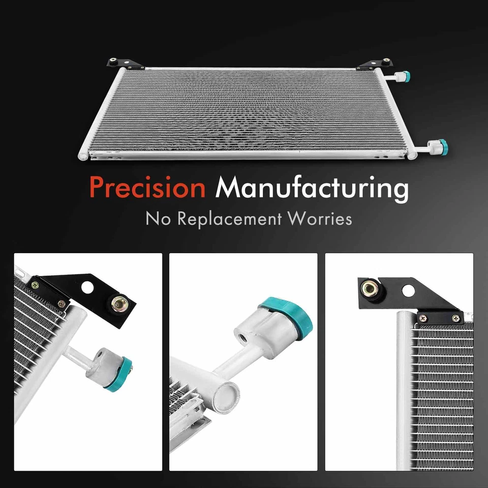 Kit de refrigeração de radiador e condensador CA para Chevrolet Tahoe 00-06 Cadillac Escalade - Imagem 3 de 4