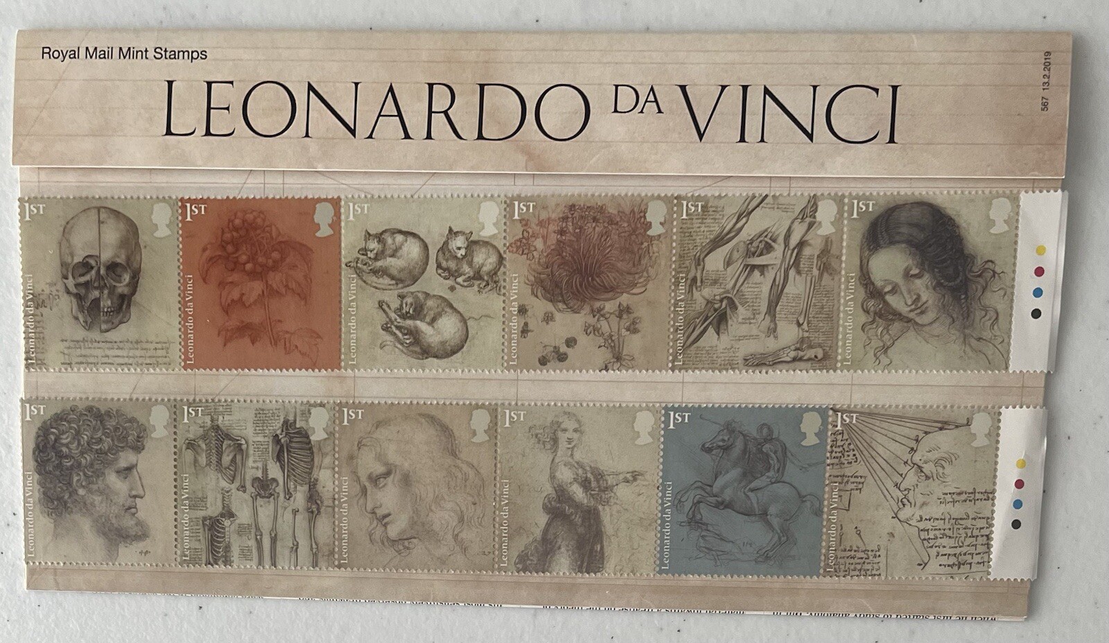 Royal Mail Presentation Pack LEONARDO DA VINCI  RARE Traffic Lights Stamps