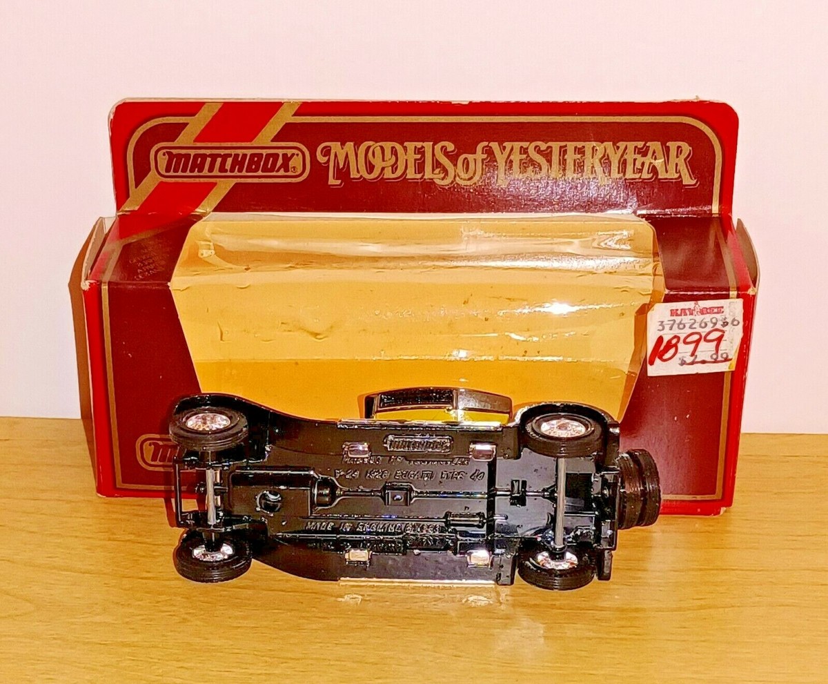 Matchbox MODELS OF YESTERYEAR Y24-1.9 1928 BUGATTI T44 | eBay