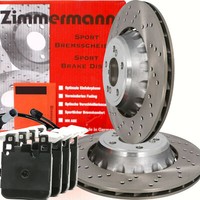 Zimmermann Formula Z Bremsscheiben 370Mm + BeläGe Wako FüR BMW M2 M3 M4 Hinten