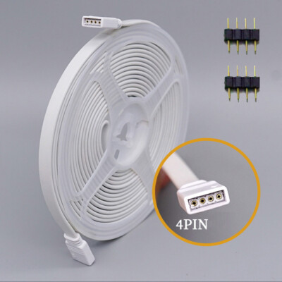 4Pin Extension Wire Connector Cable Tape For RGB SMD 5050 3528 LED Strip Lights