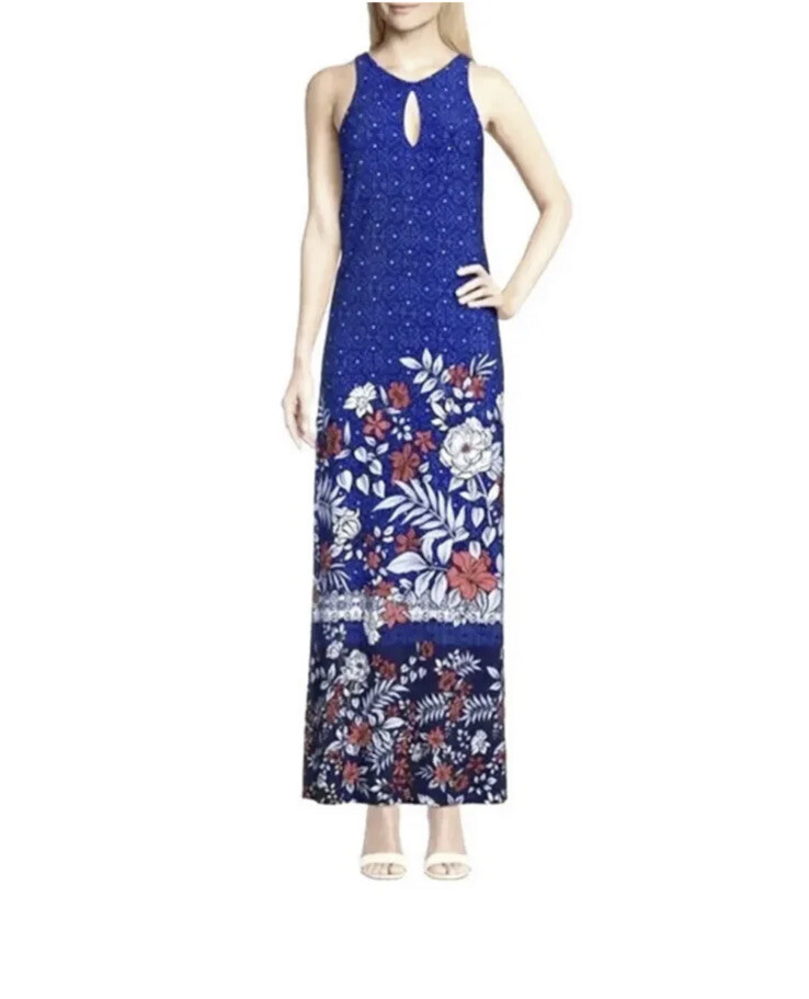 Tommy Bahama Women's GEO Garden Island Navy Maxi Dress Size S NWT $188 |  eBay