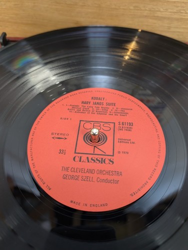 KODALY - Hary Janos Suite - George Szell - Excellent 1970 UK 12" Vinyl Record LP - Picture 3 of 14