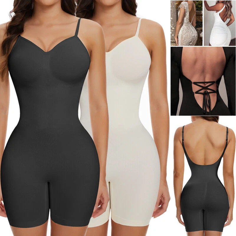 Low Back Shapewear Bodysuit for Women Tummy Control Seamless Body Shaper  Dress