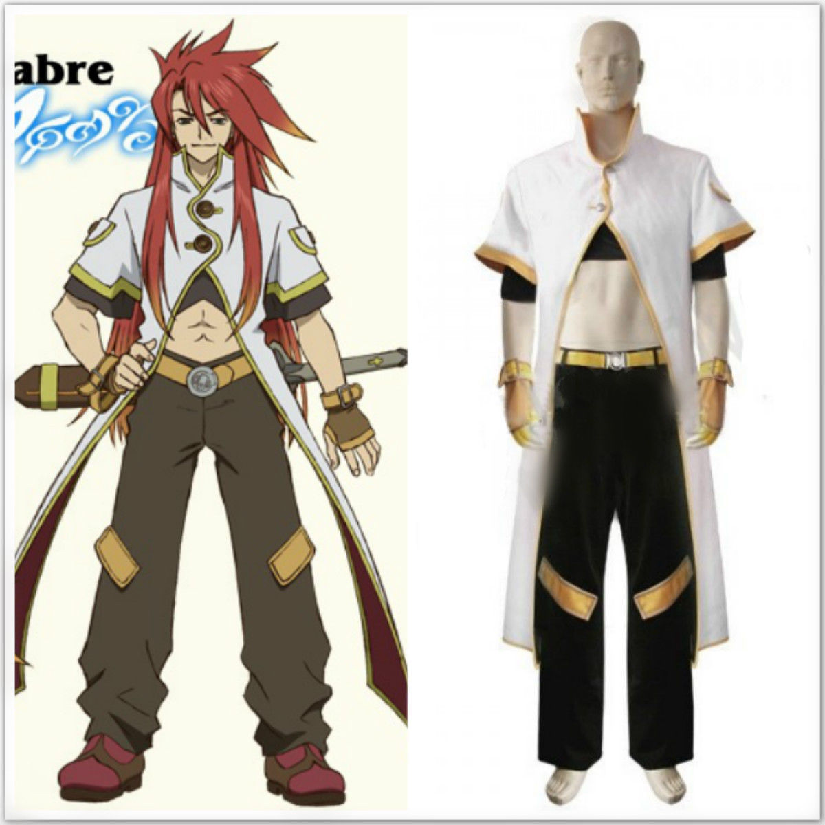 Anime Tales of the Abyss Luke Fon Fabre Cosplay Costume custom