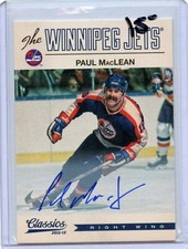  2012-13 Classics Signatures Autographs #44 Paul MacLean