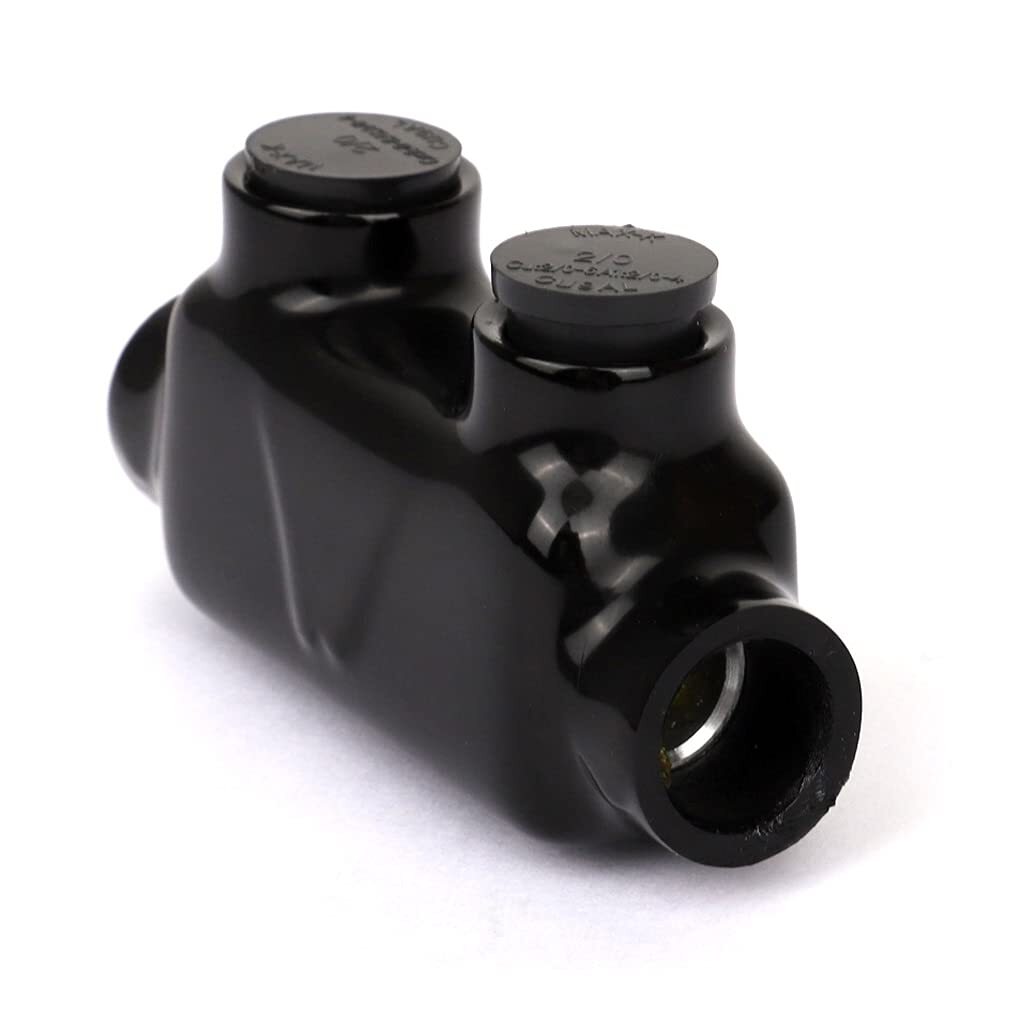 4 PACK: AP-10203, Black Insulated in-Line Splice Connector, 2/0-6 Wire ...