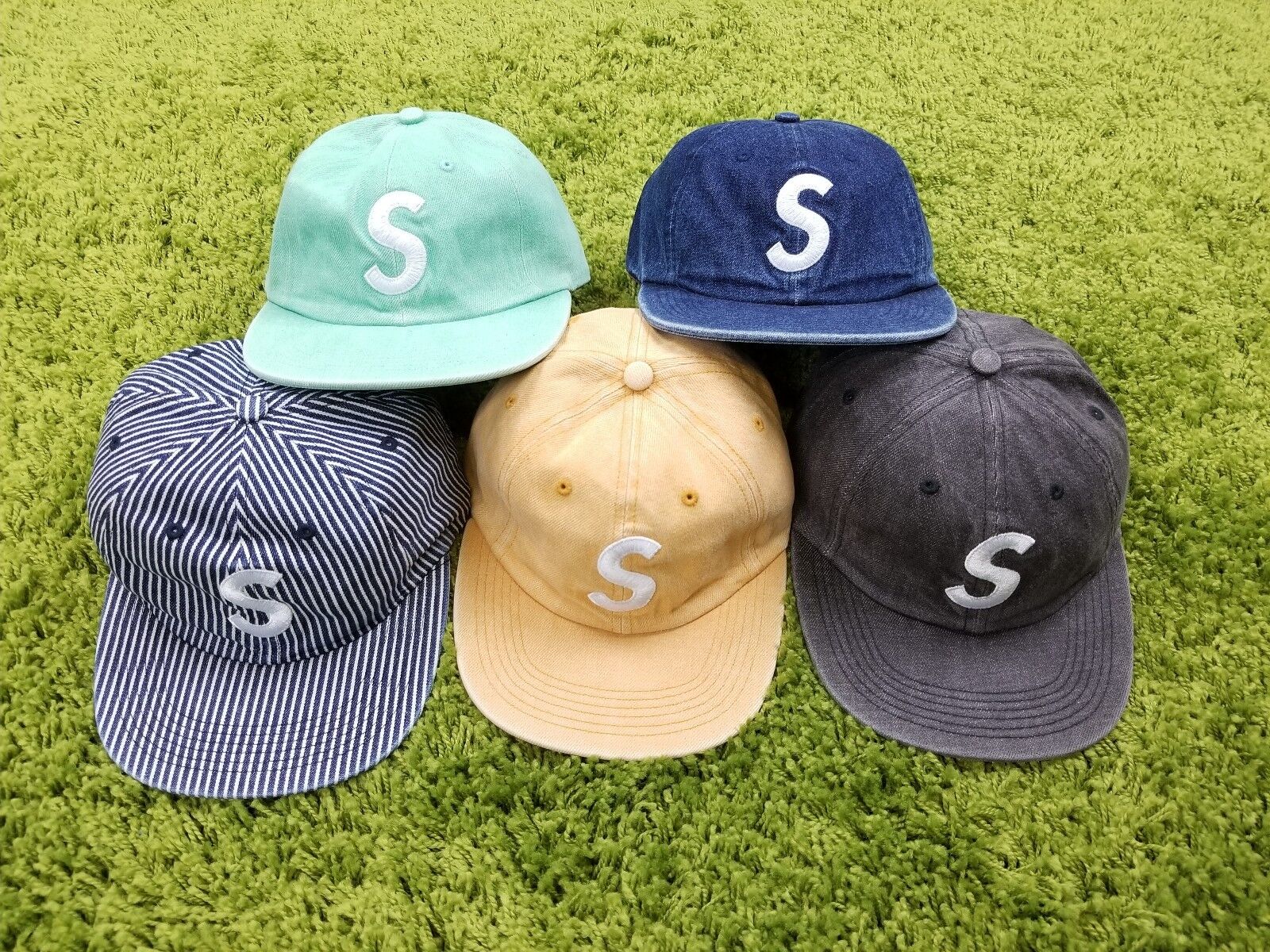 Washed Denim S Logo 6-Panel