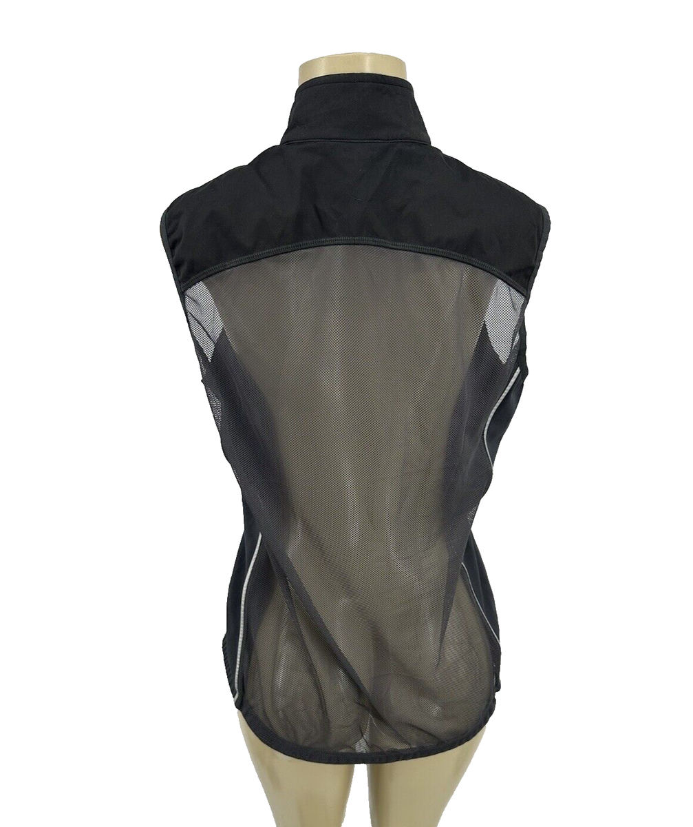 Gilet cargo respirant en maille avec fermeture éclair