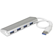 4Pt USB 3.0 Hub w Built In Cbl