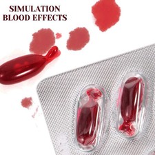 10Pcs Fake Blood Pill Vampire Toys Capsules Horror Toy Halloween Funny Prank Toy
