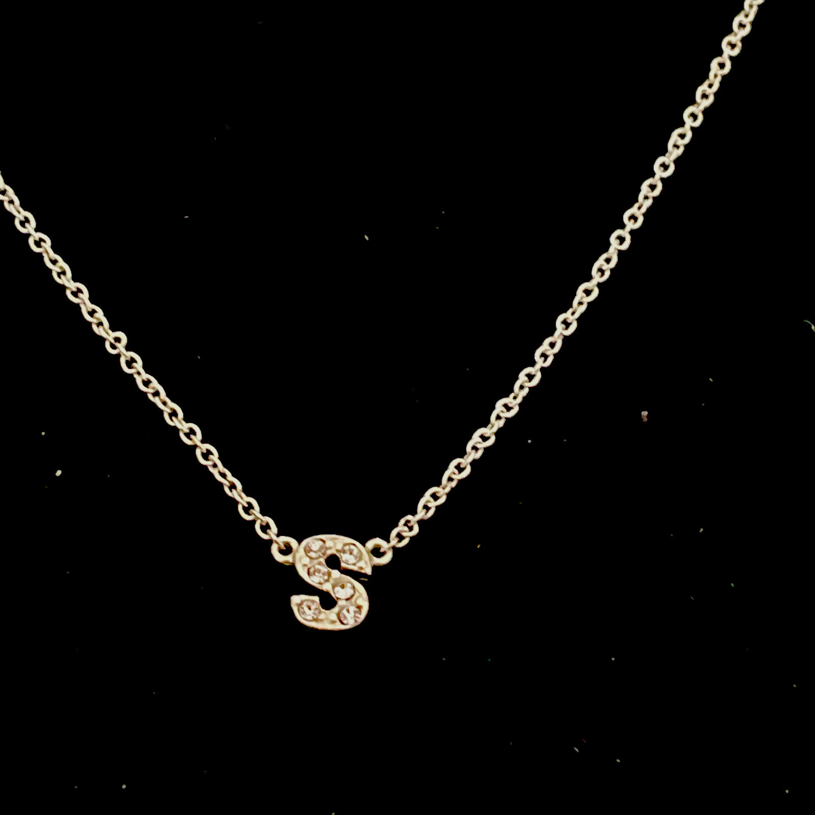 Solid Sterling Silver 925 Letter S Initial Pendan… - image 7