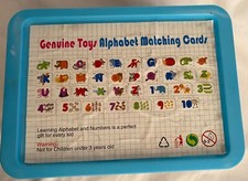 Alphabet and Number Matching Cards - Wooden Flash Cards Puzzle Educational Toy