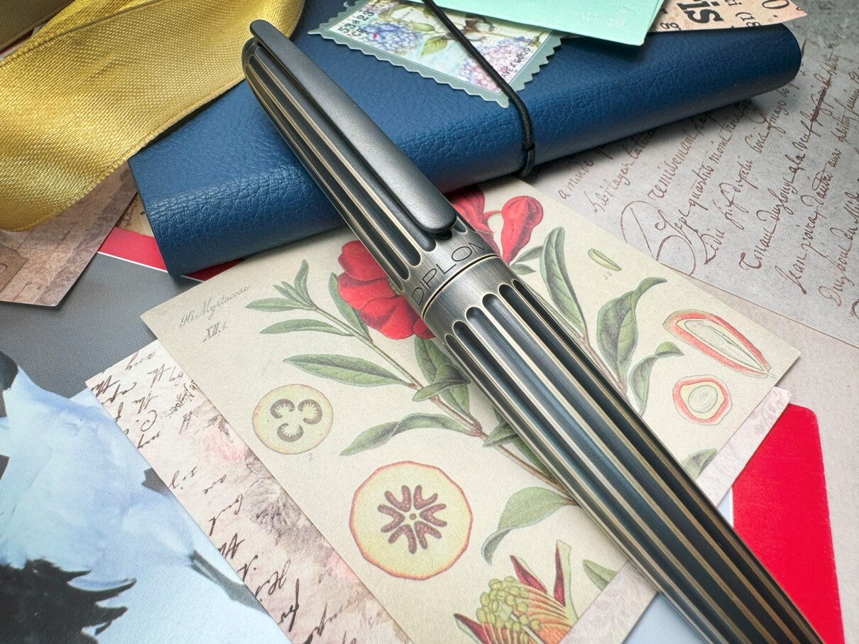 Diplomat Aero Rollerball Pen, Oxyd Brass, New In Box, Made In Germany