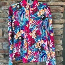TOMMY BAHAMA ACTIVE Golf Tennis Full Zip LS Jacket Multi Color XS S M NWT