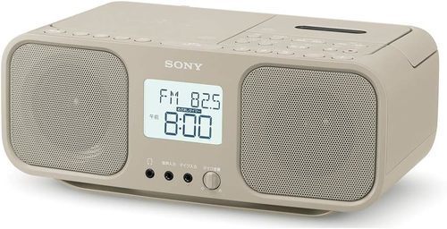 美品SONY CDラジカセ CFD-S401/TI 2020年製 Sony CFD-S401 Beige CD Radio Cassette Recorder FM AM Wide