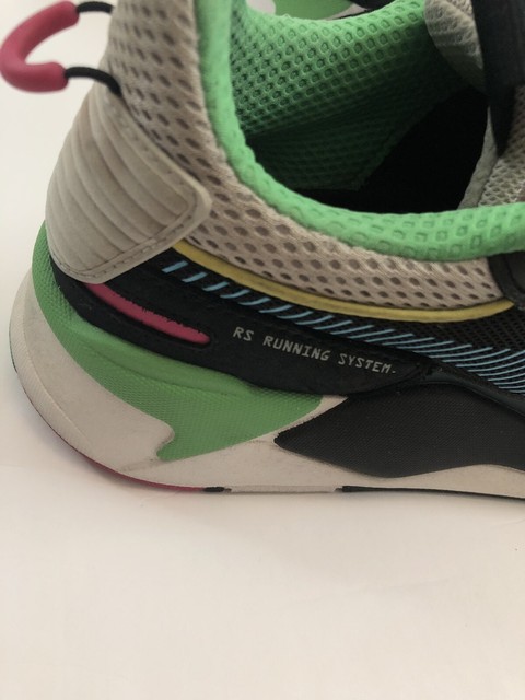 puma rsx black green