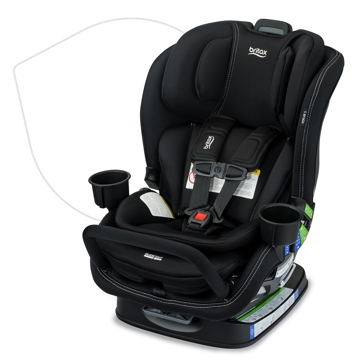 Britax Poplar S Narrow Convertible Car Seat Onyx