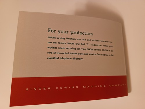 Singer 500 Slant-0-Matic Sewing Machine Manual 4.25" x 6" Reproduction - Picture 13 of 14