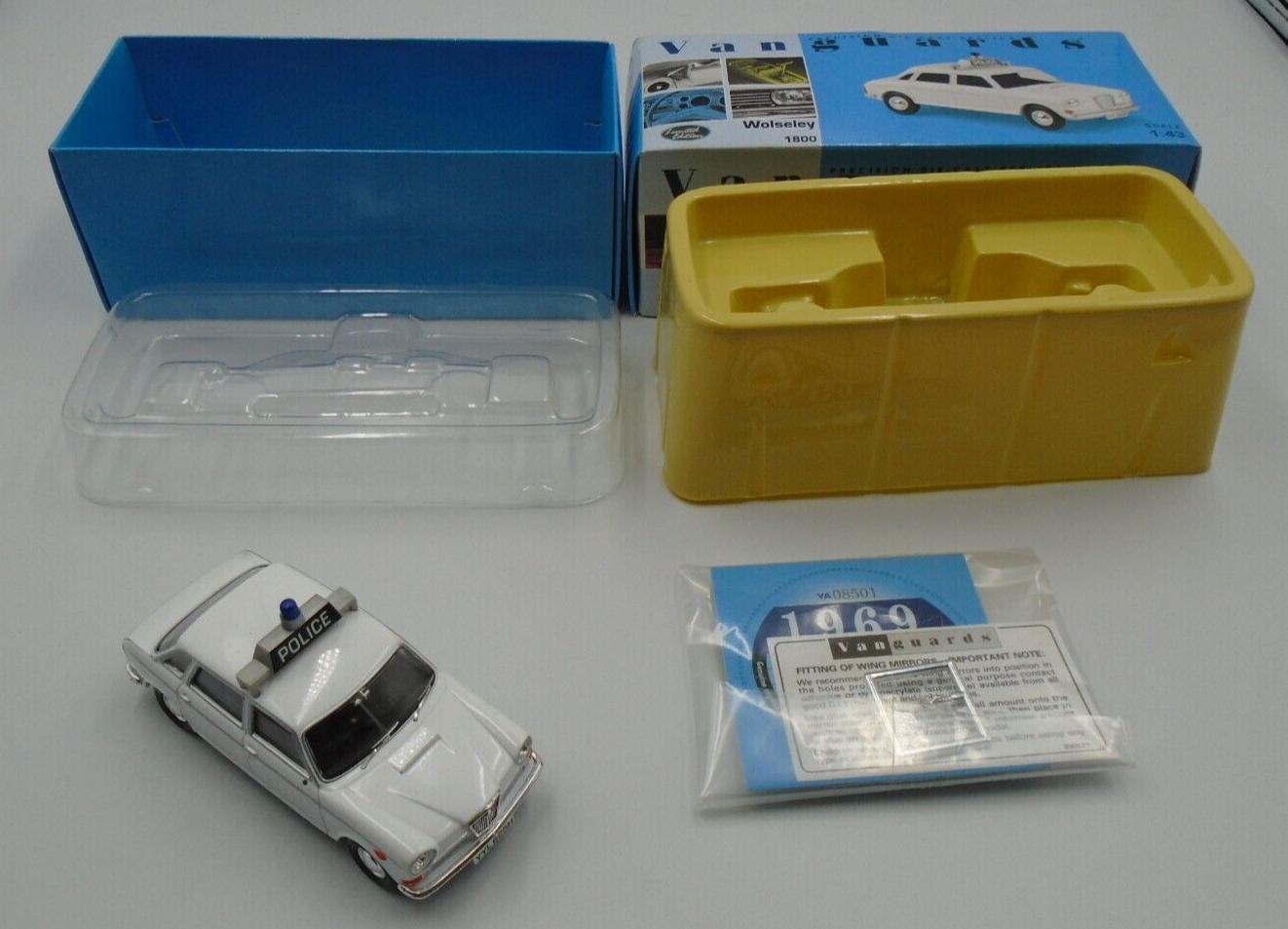 Corgi Vanguards VA08501 WOLSELEY 1800 CITY OF LONDON POLICE COMPLETE BOXED
