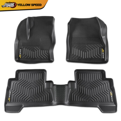 Floor Mats Fit For 2013-2019 Ford Escape 2013-2018 C-Max All Weather TPE Liners