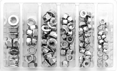 BOLT HEX FUJI-LOCK NUT ASSORTMENT 100 PIECE KIT SV-FUJINUT | eBay