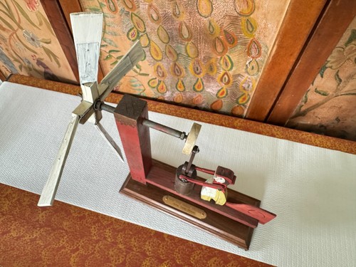 Batidora de mantequilla de madera tallada a mano arte popular rural antiguo remolino - Imagen 11 de 11