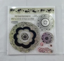 CTMH Endless Love D1260 clear 9 stamp set, Close to my Heart retired, preowned