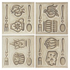 (389,54€/m² inkl Mwst, zzgl Versand) Jasba Cena Dekorfliesen Küche 4tlg Vintage