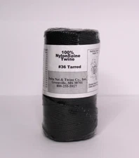 Black & Tarred Twisted Twine, Size 36 - FREE SHIPPING