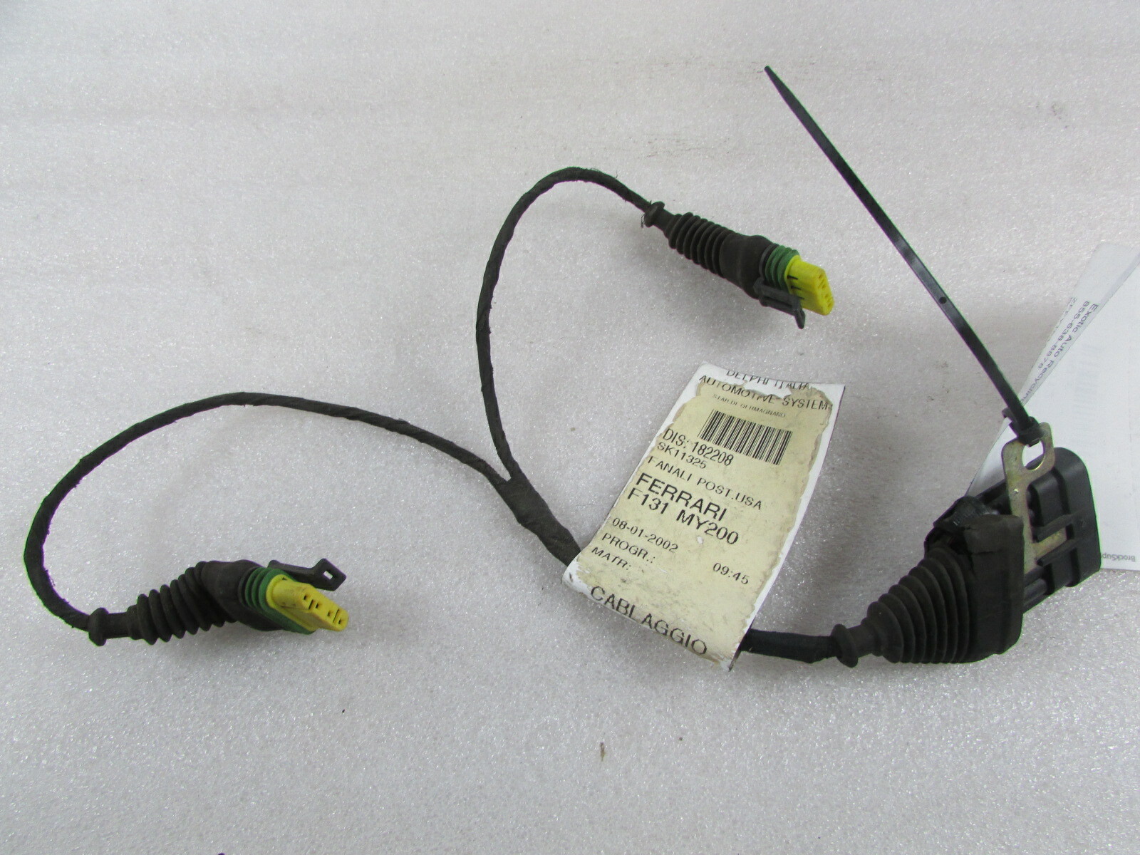 Ferrari 360, Tail Light/Lamp Wire Harness, 2 Plug, Used, P/N 182208