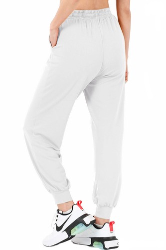 Womens Soft French Terry Jogger Running Dancing Lounge Pants Relaxed Fit Baggy - Picture 19 of 37