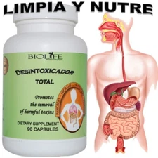 DESINTOXICADOR TOTAL: Páncreas, Hígado, Intestino y Pulmón 100%Natural 90cap