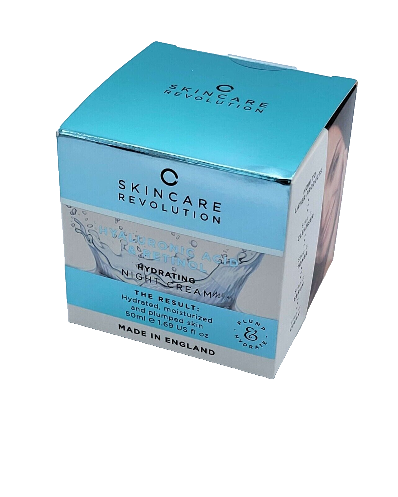 Skincare Revolution Hydrating Night Cream Hyaluronic + Retinol Moisturiser 50ml