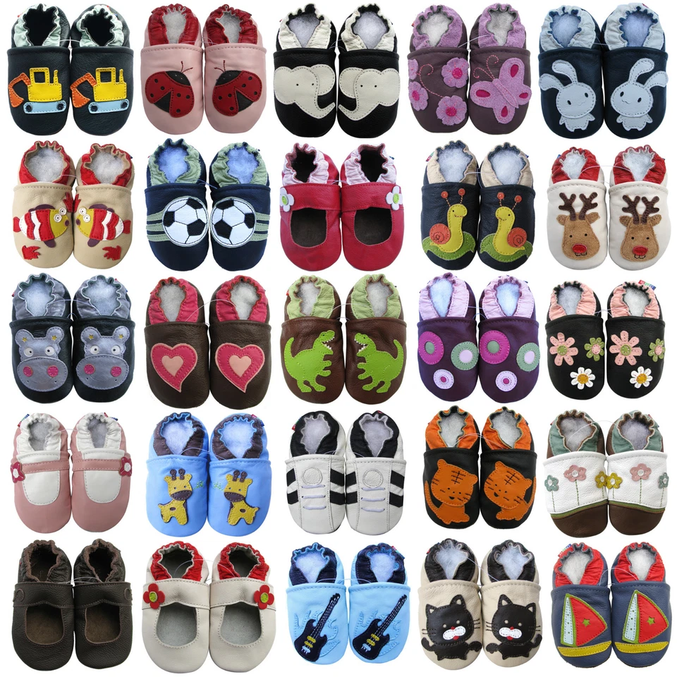 Carozoo Baby Soft Sole Lederpantoffeln, Bestseller Prewalker bis zu 8 Jahre